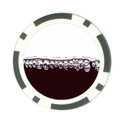Bubbles In Red Wine Poker Chip Card Guard by Nexatart