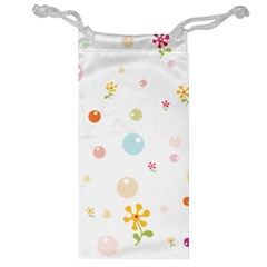 Flower Floral Star Balloon Bubble Jewelry Bag by Mariart