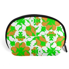 Graphic Floral Seamless Pattern Mosaic Accessory Pouches (large)  by dflcprints