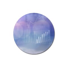Business Background Blue Corporate Magnet 3  (round) by Nexatart
