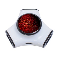 Red Particles Background 3-port Usb Hub by Nexatart