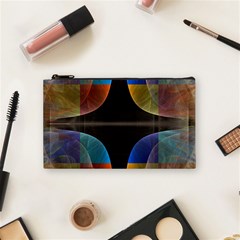 Black Cross With Color Map Fractal Image Of Black Cross With Color Map Cosmetic Bag (small)  by Nexatart