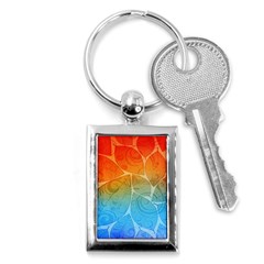 Leaf Color Sam Rainbow Key Chains (rectangle)  by Mariart