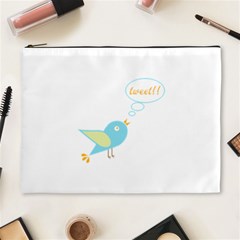 Cute Tweet Cosmetic Bag (xl) by linceazul