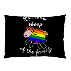 Rainbow Sheep Pillow Case by Valentinaart