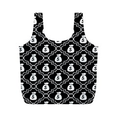 Dollar Money Bag Full Print Recycle Bags (m)  by Mariart