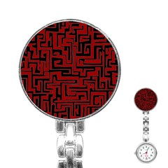 Pattern Stainless Steel Nurses Watch by Valentinaart