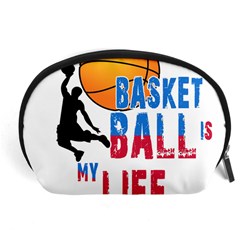Basketball Is My Life Accessory Pouches (large)  by Valentinaart