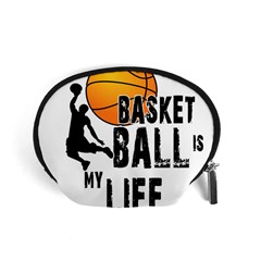 Basketball Is My Life Accessory Pouches (small)  by Valentinaart
