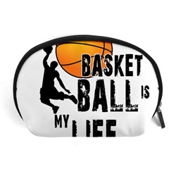 Basketball Is My Life Accessory Pouches (large)  by Valentinaart