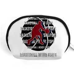 Basketball Never Stops Accessory Pouches (medium)  by Valentinaart