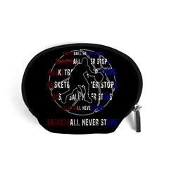 Basketball Never Stops Accessory Pouches (small)  by Valentinaart