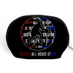 Basketball Never Stops Accessory Pouches (medium)  by Valentinaart