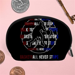 Basketball Never Stops Accessory Pouches (large)  by Valentinaart