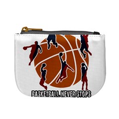 Basketball Never Stops Mini Coin Purses by Valentinaart