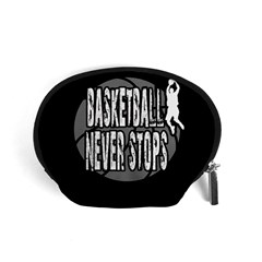 Basketball Never Stops Accessory Pouches (small)  by Valentinaart