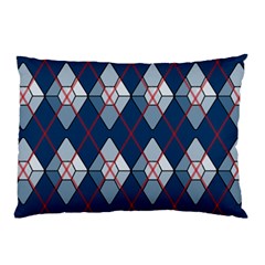 Diamonds And Lasers Argyle  Pillow Case (two Sides) by emilyzragz