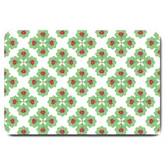 Floral Collage Pattern Large Doormat  by dflcprints