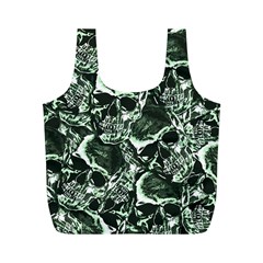 Skull Pattern Full Print Recycle Bags (m)  by ValentinaDesign