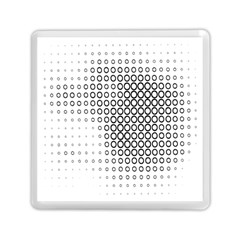 Polka Circle Round Black White Hole Memory Card Reader (square)  by Mariart