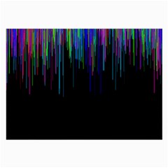 Rain Color Paint Rainbow Large Glasses Cloth by Mariart
