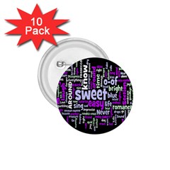 Writing Color Rainbow Sweer Love 1 75  Buttons (10 Pack) by Mariart