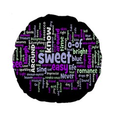 Writing Color Rainbow Sweer Love Standard 15  Premium Round Cushions by Mariart