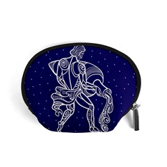 Aquarius Zodiac Star Accessory Pouches (small)  by Mariart
