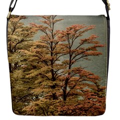 Landscape Scene Colored Trees At Glacier Lake  Patagonia Argentina Flap Messenger Bag (s) by dflcprints