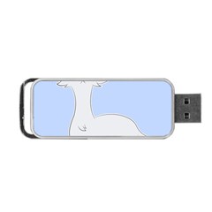 Grumpy Persian Cat Llama Portable Usb Flash (one Side) by Catifornia