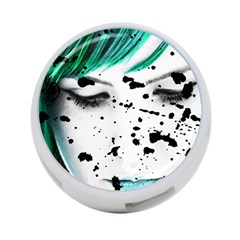 Beauty Woman Close Up Artistic Portrait 4-port Usb Hub (one Side) by dflcprints