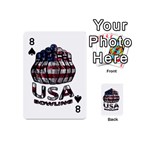 USA Bowling  Playing Cards 54 (Mini)  Front - Spade8