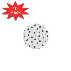 Cactus Pattern 1  Mini Buttons (10 Pack)  by Valentinaart