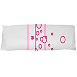 Deep Clean Bubbel Door Pink Polka Circle Body Pillow Case Dakimakura (Two Sides) Back