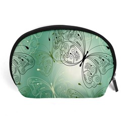 Glass Splashback Abstract Pattern Butterfly Accessory Pouches (large)  by Mariart
