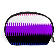 Sychnogender Techno Genderfluid Flags Wave Waves Chevron Accessory Pouches (large)  by Mariart