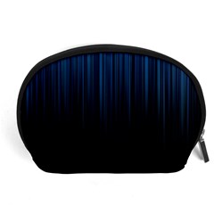 Black Blue Line Vertical Space Sky Accessory Pouches (large)  by Mariart