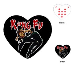 Kung Fu  Playing Cards (heart)  by Valentinaart