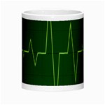 Heart Rate Green Line Light Healty Morph Mugs Center