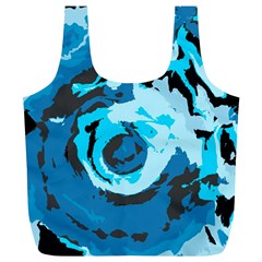 Abstract Art Full Print Recycle Bags (l)  by ValentinaDesign