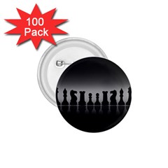 Chess Pieces 1 75  Buttons (100 Pack)  by Valentinaart