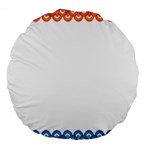 Fish Scales Dragon Circle Large 18  Premium Round Cushions Front