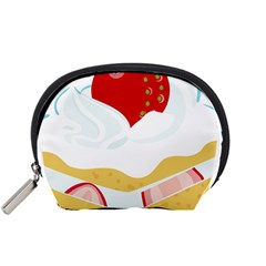 Seeds Strawberry Bread Fruite Red Accessory Pouches (small)  by Mariart