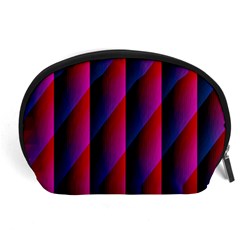 Photography Illustrations Line Wave Chevron Red Blue Vertical Light Accessory Pouches (large)  by Mariart