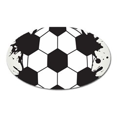 Soccer Camp Splat Ball Sport Oval Magnet by Mariart