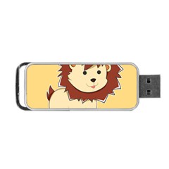 Happy Cartoon Baby Lion Portable Usb Flash (one Side) by Catifornia