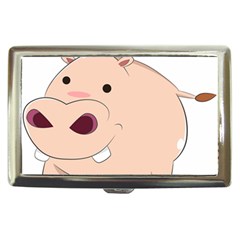 Happy Cartoon Baby Hippo Cigarette Money Cases by Catifornia