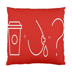 Caffeine And Breastfeeding Coffee Nursing Red Sign Standard Cushion Case (two Sides) by Mariart