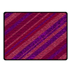 Maroon Striped Texture Fleece Blanket (small) by Mariart