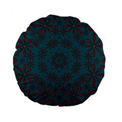 Stars Of Golden Metal Standard 15  Premium Round Cushions by pepitasart